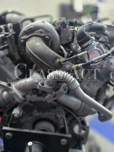 Class Act MT LLC Reman High Idle Build 3 0L OM642 With New Turbo Showing Coated Exhaust Rear Side (Firewall Side) Class Act MT LLC Reman High Idle Build 3 0L OM642 With New Turbo Showing Coated Exhaust Rear Side (Firewall Side)