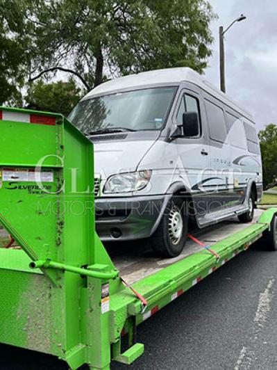 Class Act MT LLC Van Transport Special RV Transport To Shop For Engine Repair Class Act MT LLC Van Transport Special RV Transport To Shop For Engine Repair
